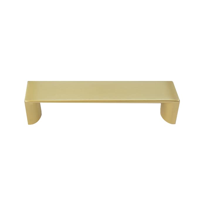 Laurey Metro 5-1/16-in (128mm) Center to Center Satin Brass Dual Mount Rectangular Handle Drawer Pull