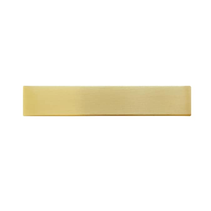 Laurey Metro 6-5/16-in (160mm) Center to Center Satin Brass Dual Mount Rectangular Handle Drawer Pull