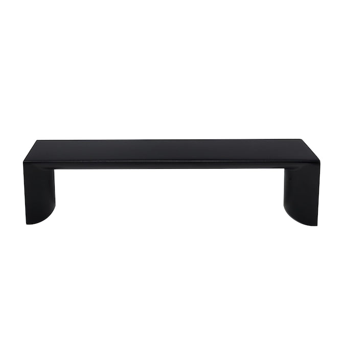 Laurey Metro 10-1/16-in (256mm) Center to Center Matte Black Dual Mount Rectangular Handle Drawer Pull