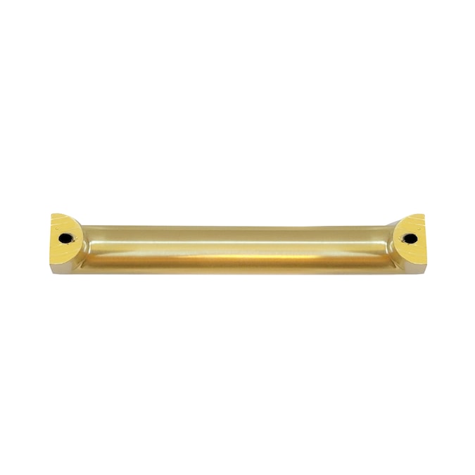 Laurey Metro 5-1/16-in (128mm) Center to Center Satin Brass Dual Mount Rectangular Handle Drawer Pull