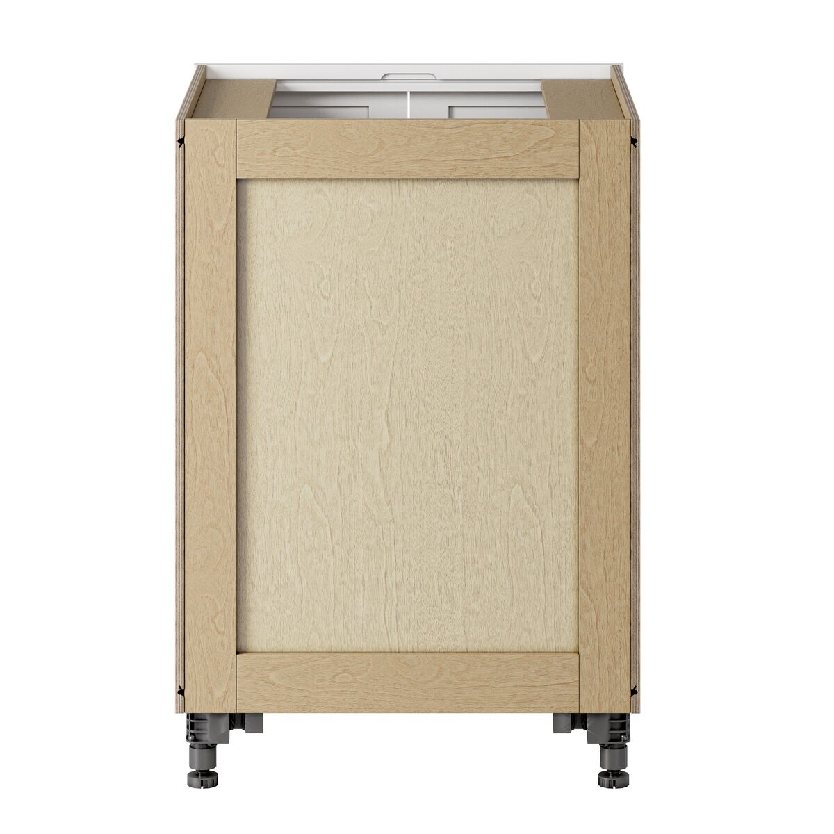 Whalen CLICK-IT Enfield 24-in W x 34.5-in H x 24-in D Classic White Birch Base Ready To Assemble Plywood Cabinet (Raised Panel Shaker Door Style)