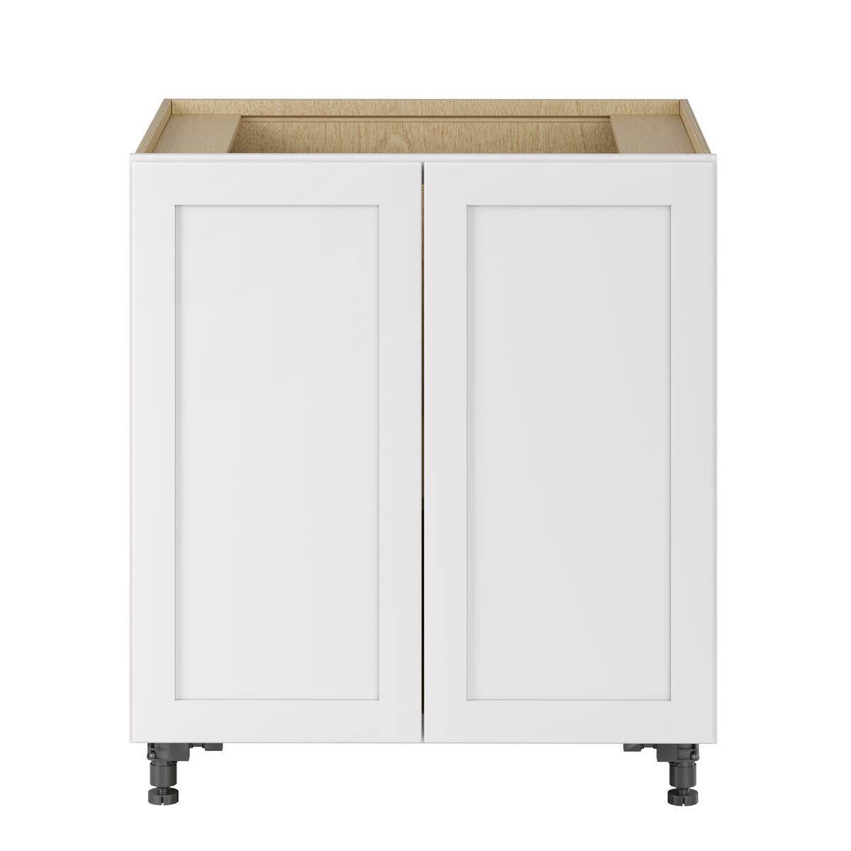 Whalen CLICK-IT Enfield 30-in W x 34.5-in H x 24-in D Classic White Birch Base Ready To Assemble Plywood Cabinet (Raised Panel Shaker Door Style)