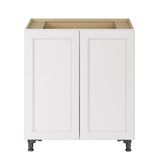 Whalen CLICK-IT Enfield 30-in W x 34.5-in H x 24-in D Classic White Birch Base Ready To Assemble Plywood Cabinet (Raised Panel Shaker Door Style)