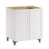 Whalen CLICK-IT Enfield 30-in W x 34.5-in H x 24-in D Classic White Birch Base Ready To Assemble Plywood Cabinet (Raised Panel Shaker Door Style)