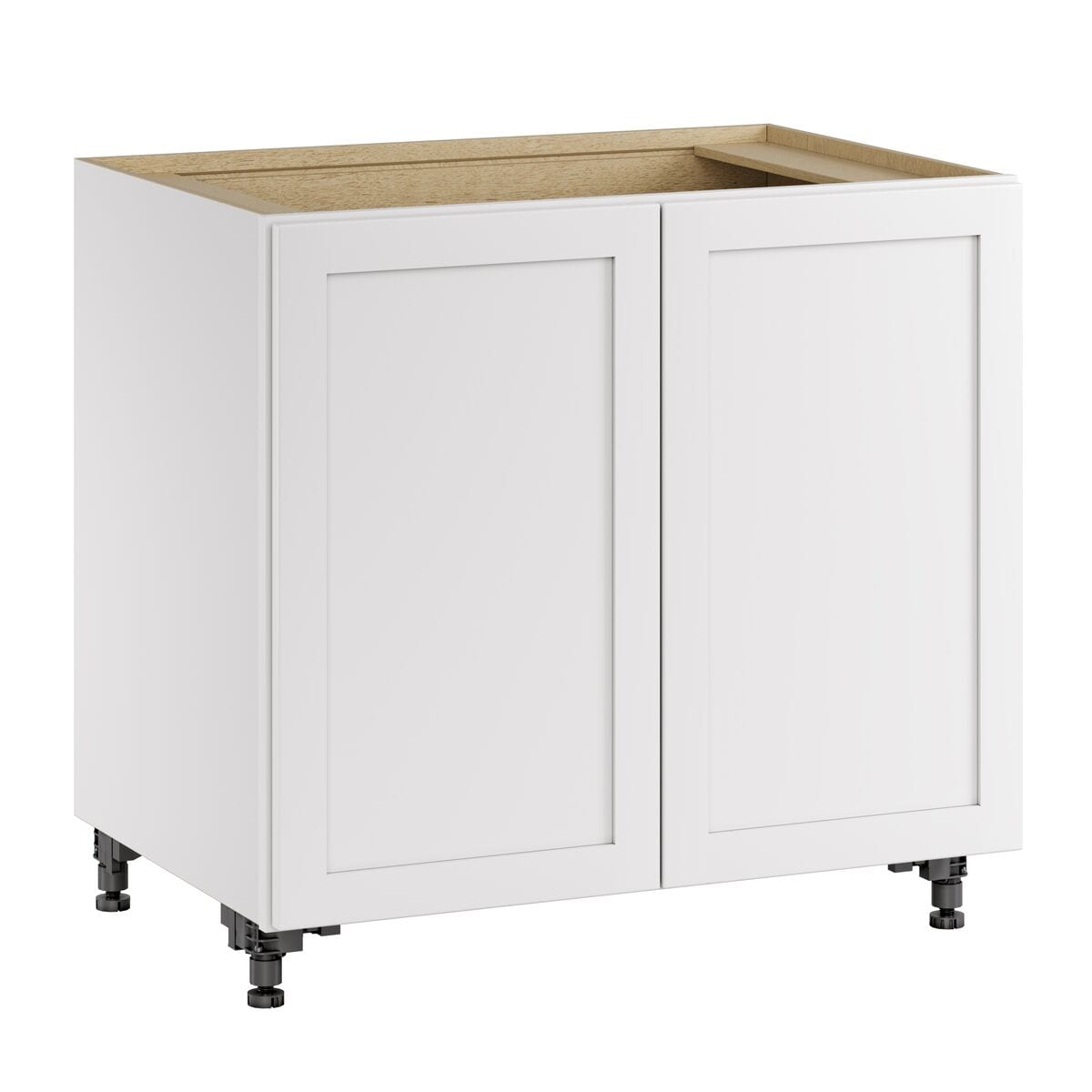 Whalen CLICK-IT Enfield 36-in W x 34.5-in H x 24-in D Classic White Birch Base Ready To Assemble Plywood Cabinet (Raised Panel Shaker Door Style)