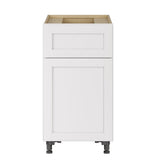 Whalen CLICK-IT Enfield 18-in W x 34.5-in H x 24-in D Classic White Birch 1-Drawer Base Ready To Assemble Plywood Cabinet (Raised Panel Shaker Style)