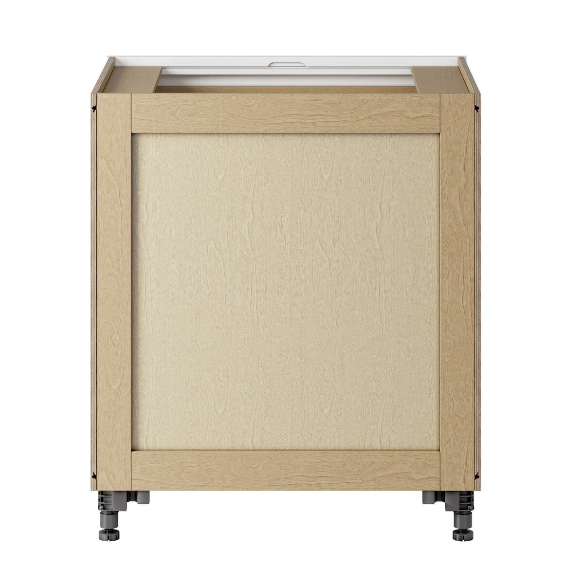 Whalen CLICK-IT Enfield 30-in W x 34.5-in H x 24-in D Classic White Birch 1-Drawer Base Ready To Assemble Plywood Cabinet (Raised Panel Shaker Style)