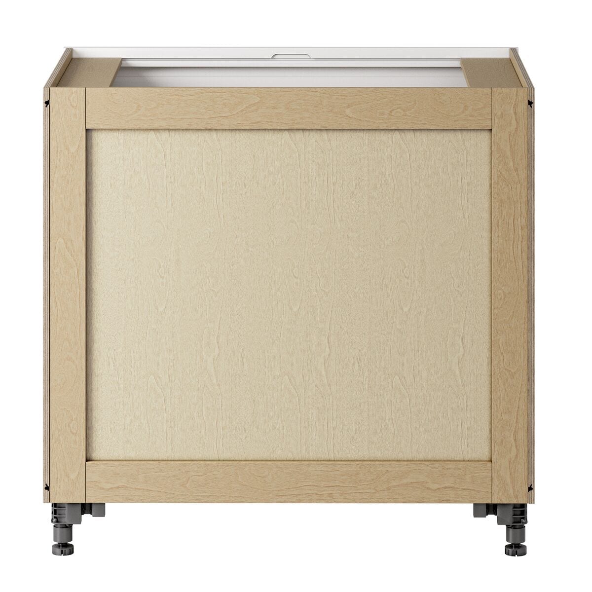 Whalen CLICK-IT Enfield 36-in W x 34.5-in H x 24-in D Classic White Birch 2-Drawer Base Ready To Assemble Plywood Cabinet (Raised Panel Style)