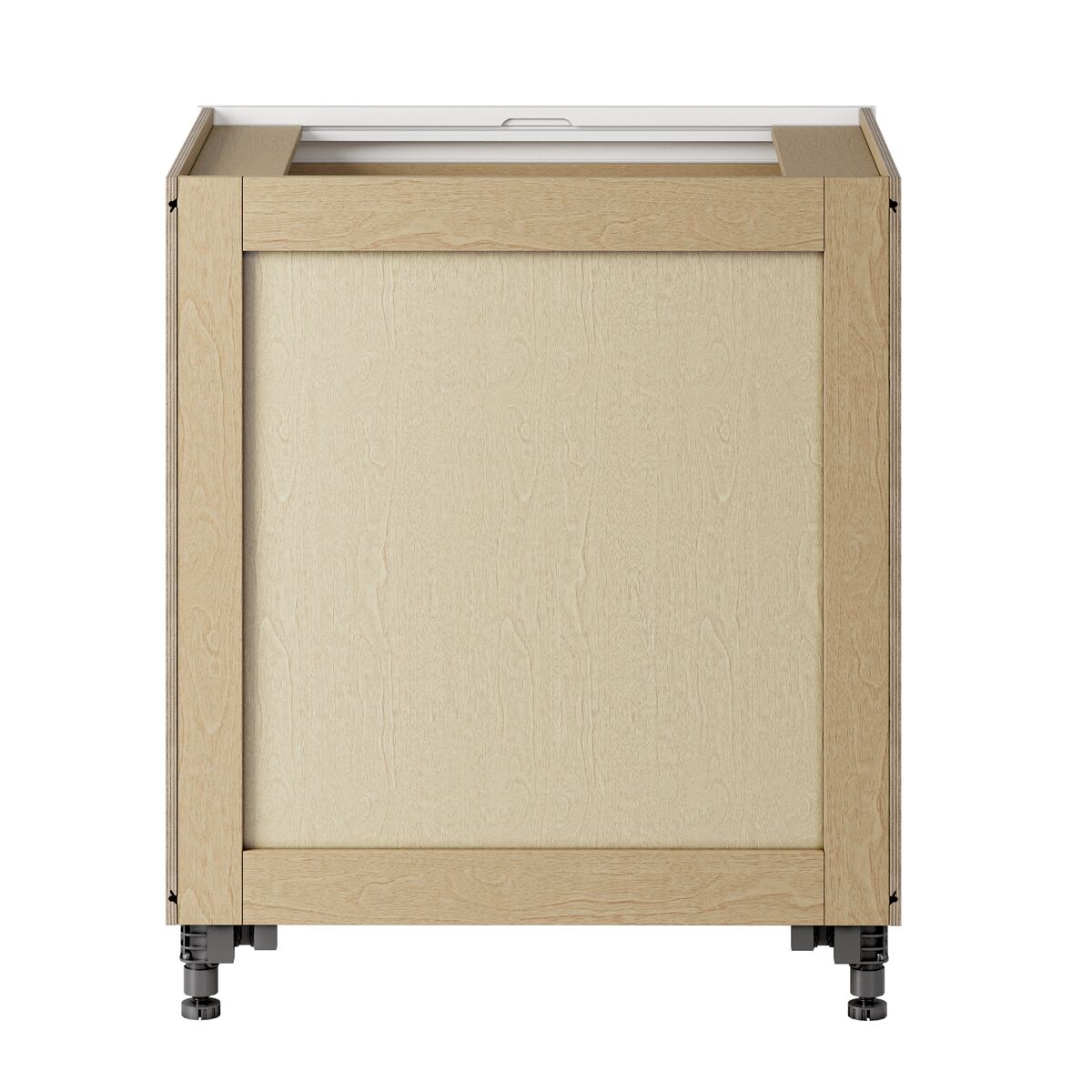 Whalen CLICK-IT Enfield 30-in W x 34.5-in H x 24-in D Classic White Birch 3-Drawer Base Ready To Assemble Plywood Cabinet (Raised Panel Style)
