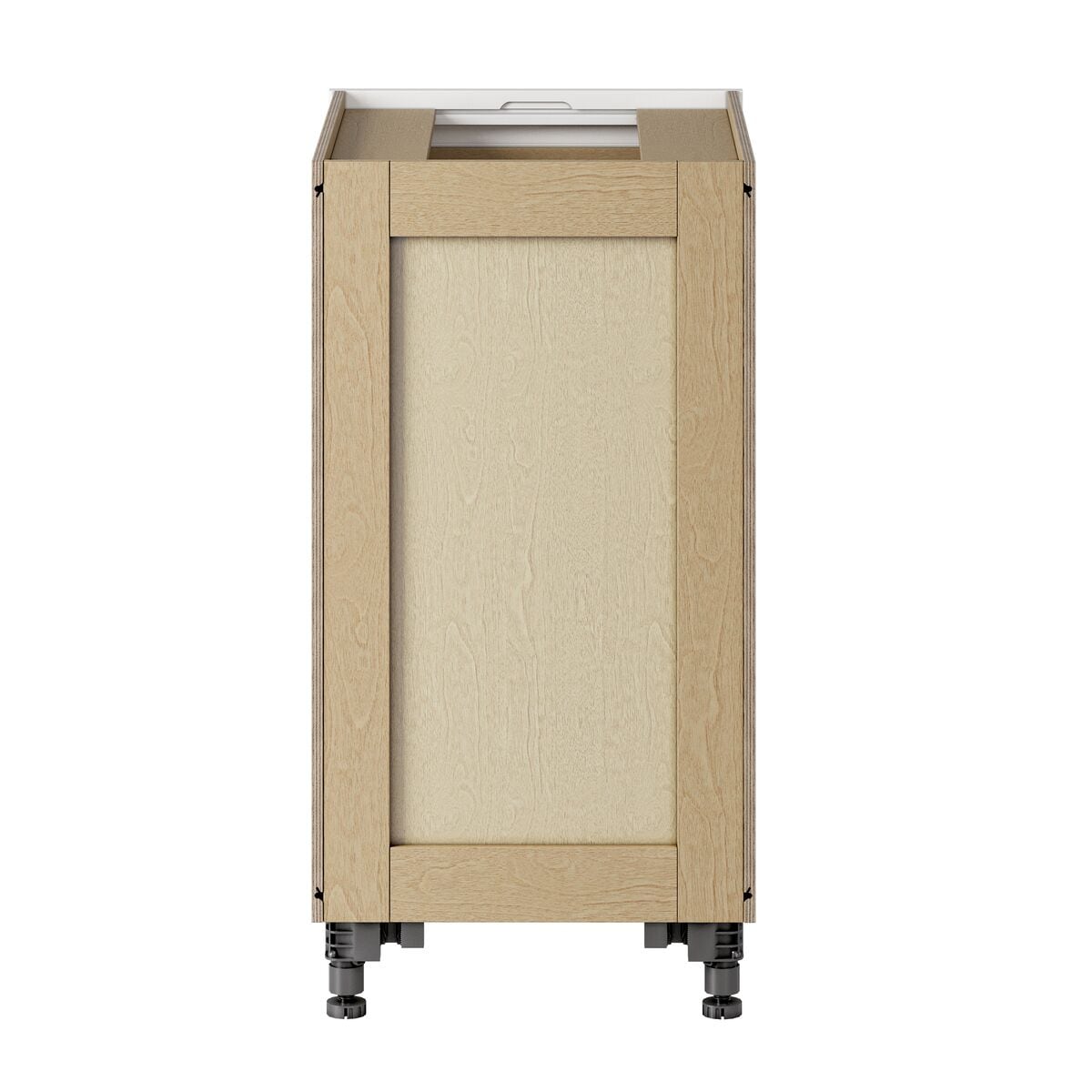 Whalen CLICK-IT Enfield 18-in W x 34.5-in H x 24-in D Classic White Birch 3-Drawer Base Ready To Assemble Plywood Cabinet (Raised Panel Style)