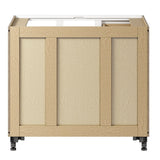 Whalen CLICK-IT Enfield 36-in W x 34.5-in H x 24-in D Classic White Birch Blind Corner Base Ready To Assemble Plywood Cabinet (Raised Panel Shaker Style)