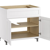 Whalen CLICK-IT Enfield 36-in W x 34.5-in H x 24-in D Classic White Birch Sink Base Ready To Assemble Plywood Cabinet (Raised Panel Shaker Style)