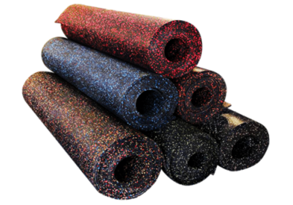 Courage GymFloor 48-in W x 180-in L x 0.3-in T Rubber Gym Floor Roll (60-sq ft)