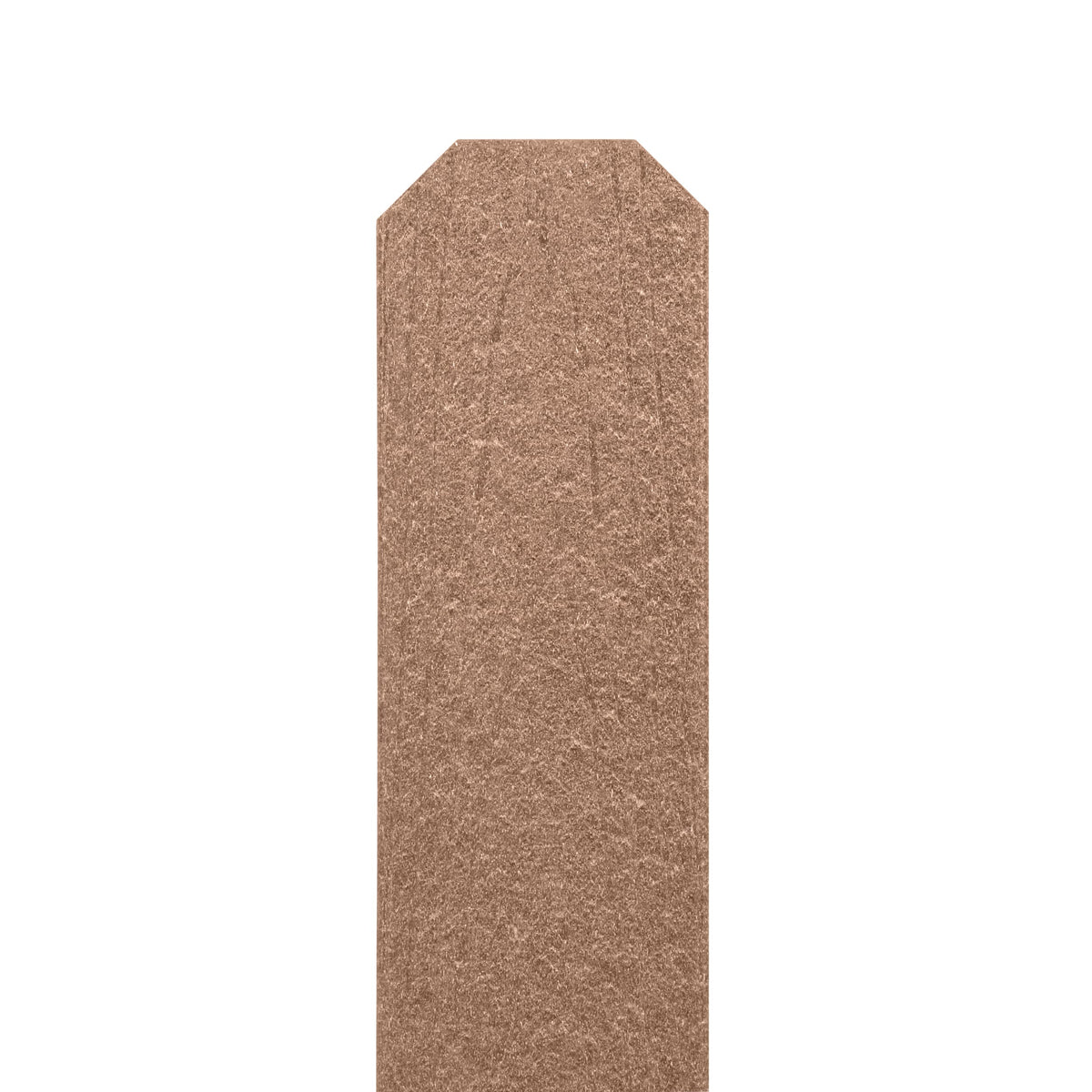 Natures Composites Composite Fence and Gate Picket - Dog Ear - Timber Brown - 3/8in. x 5in. x 5 3/4ft. (7-Pack)
