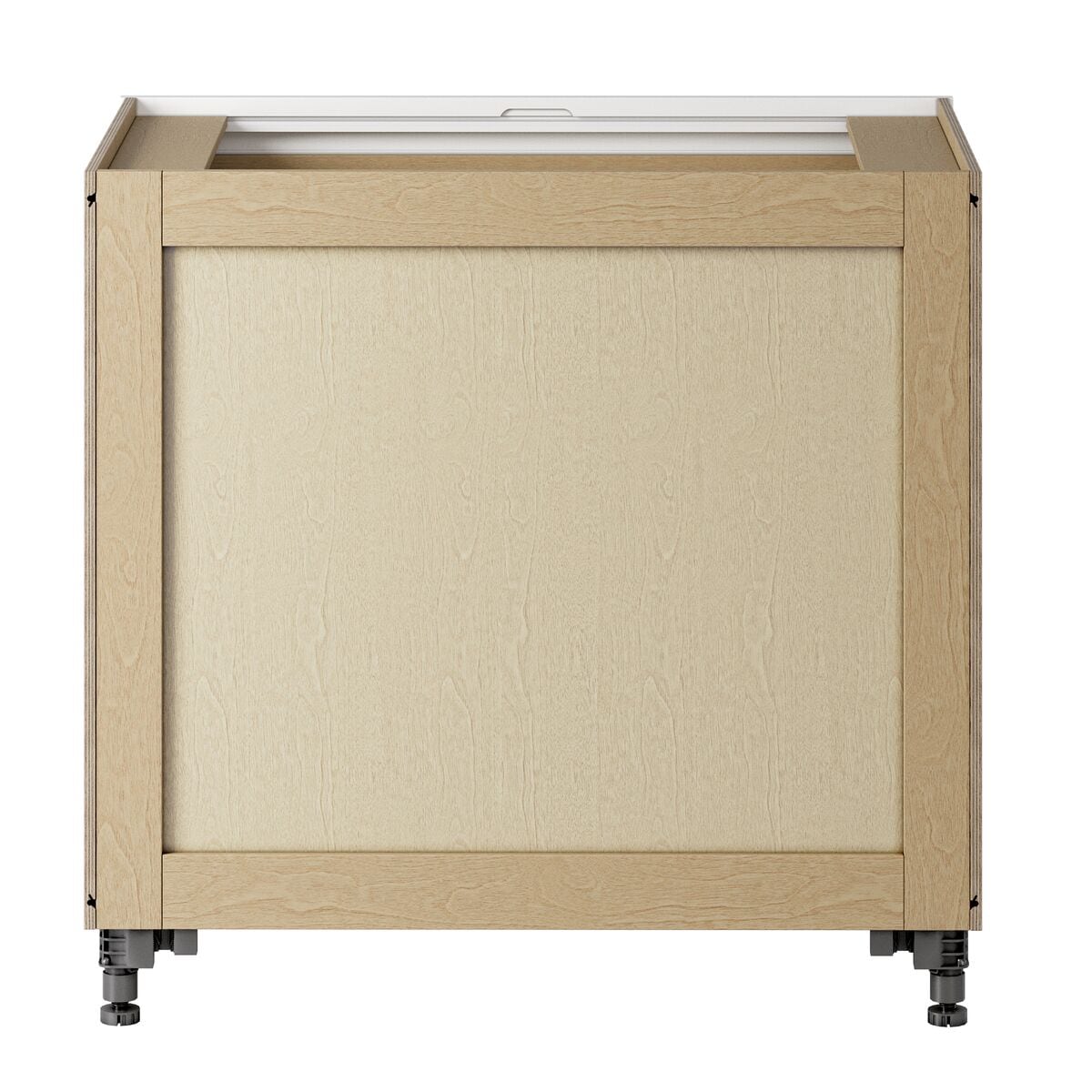 Whalen CLICK-IT Enfield 36-in W x 34.5-in H x 24-in D Classic White Birch 3-Drawer Base Ready To Assemble Plywood Cabinet (Raised Panel Style)