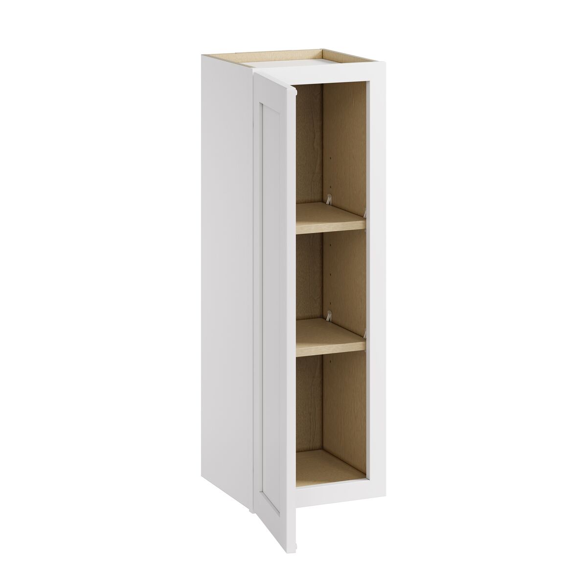 Whalen CLICK-IT Enfield 12-in W x 36-in H x 12-in D Classic White Birch Wall Ready To Assemble Plywood Cabinet (Raised Panel Shaker Door Style)