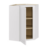 Whalen CLICK-IT Enfield 24-in W x 36-in H x 24-in D Classic White Birch Diagonal Corner Wall Ready To Assemble Plywood Cabinet (Raised Panel Shaker Style)