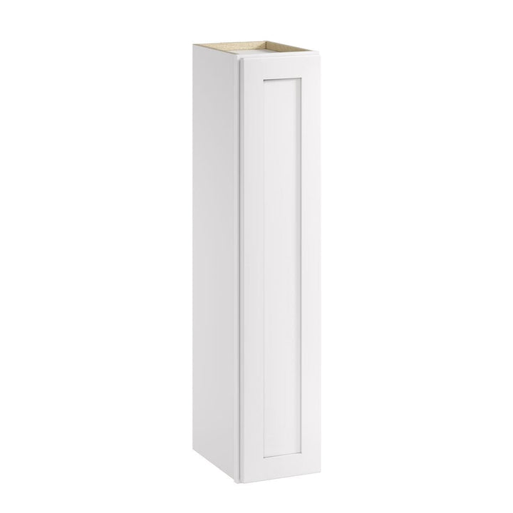 Whalen CLICK-IT Enfield 9-in W x 42-in H x 12-in D Classic White Birch Wall Ready To Assemble Plywood Cabinet (Raised Panel Shaker Door Style)