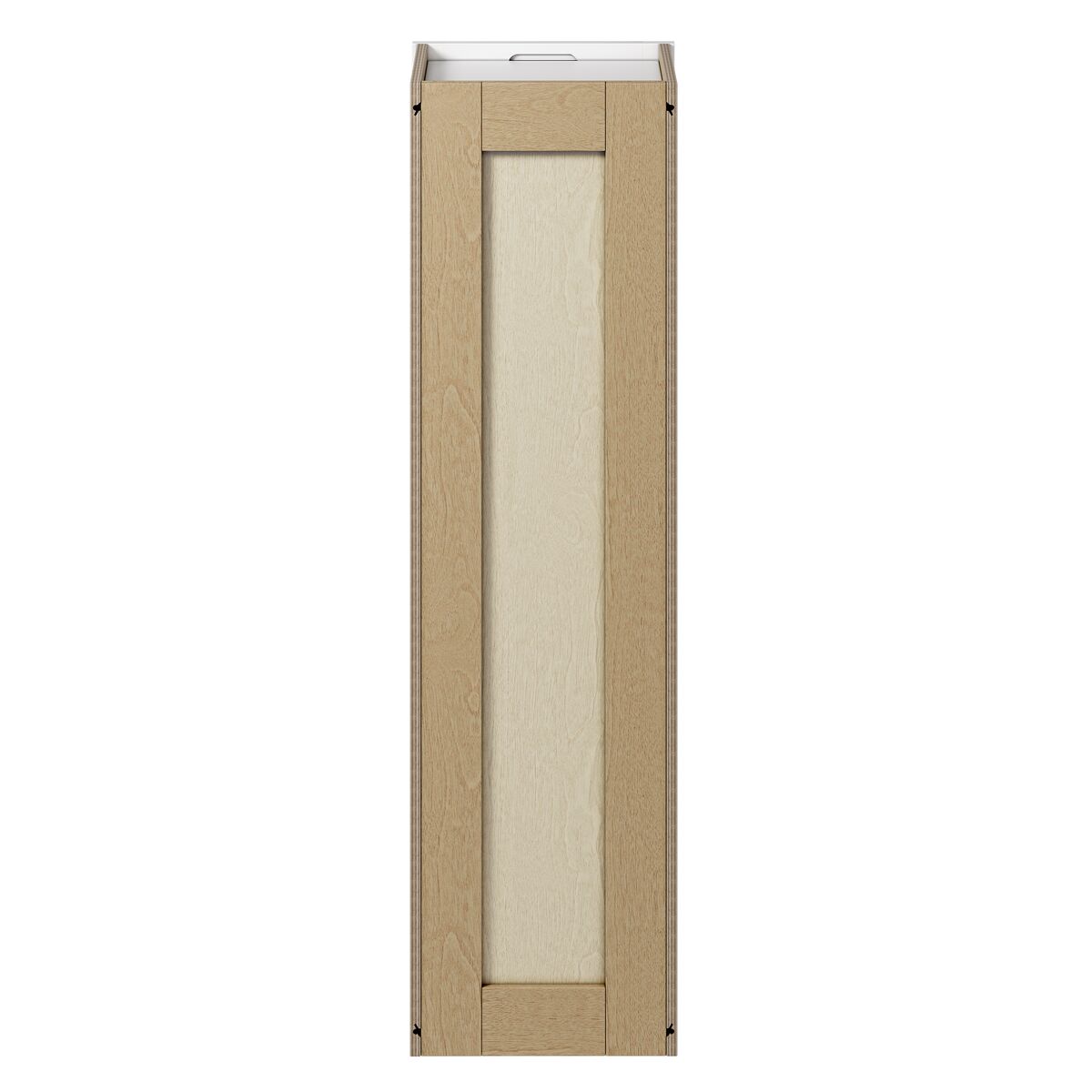 Whalen CLICK-IT Enfield 12-in W x 42-in H x 12-in D Classic White Birch Wall Ready To Assemble Plywood Cabinet (Raised Panel Shaker Door Style)