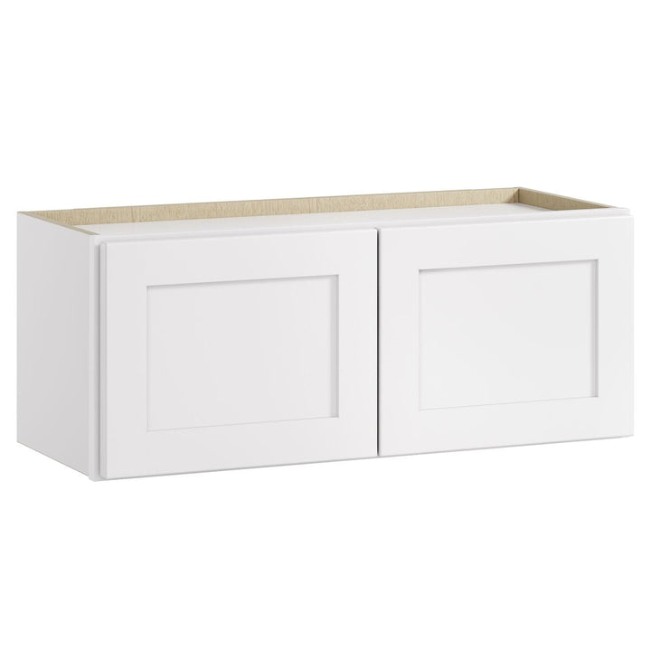 Whalen CLICK-IT Enfield 30-in W x 12-in H x 12-in D Classic White Birch Wall Ready To Assemble Plywood Cabinet (Raised Panel Shaker Door Style)