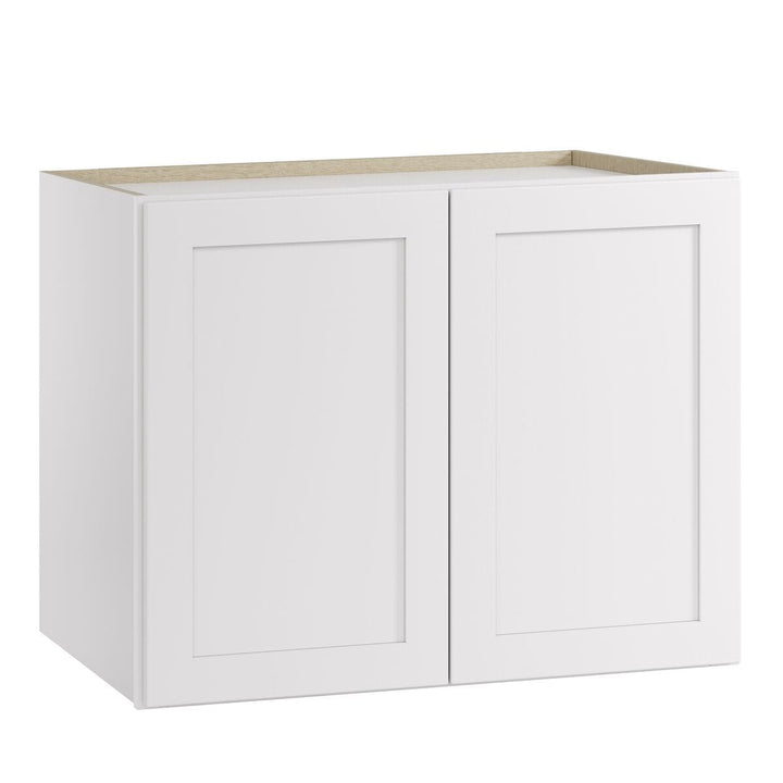Whalen CLICK-IT Enfield 30-in W x 24-in H x 24-in D Classic White Birch Wall Ready To Assemble Plywood Cabinet (Raised Panel Shaker Door Style)
