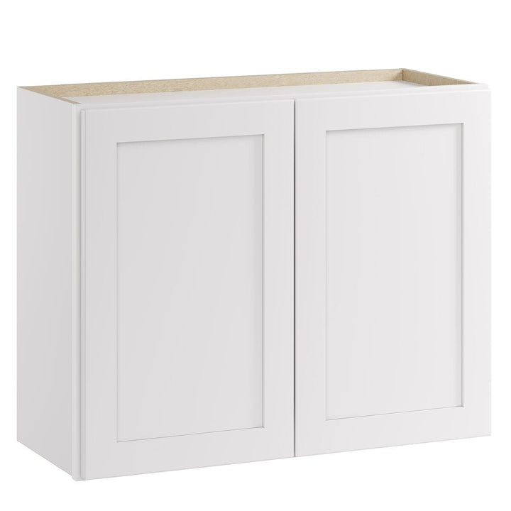 Whalen CLICK-IT Enfield 30-in W x 24-in H x 12-in D Classic White Birch Wall Ready To Assemble Plywood Cabinet (Raised Panel Shaker Door Style)