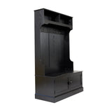 Flash Furniture Fraser Modern 11.75-in Black Composite Hall Tree
