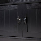 Flash Furniture Fraser Modern 11.75-in Black Composite Hall Tree
