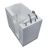 45.75 in. Walk-In Non-Whirlpool Bathtub in White with 1.28 GPF Single Flush Toilet - Super Arbor