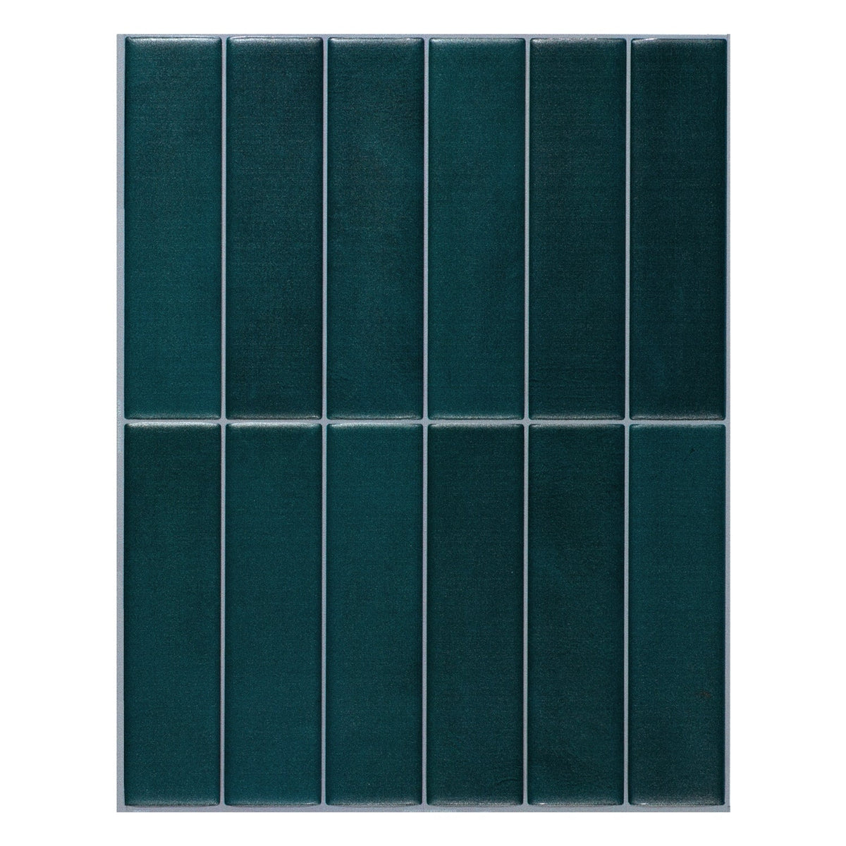 Smart Tiles Morocco Azla Blue 9-in x 12-in Matte Resin Subway Linear Peel and stick Wall Tile product image