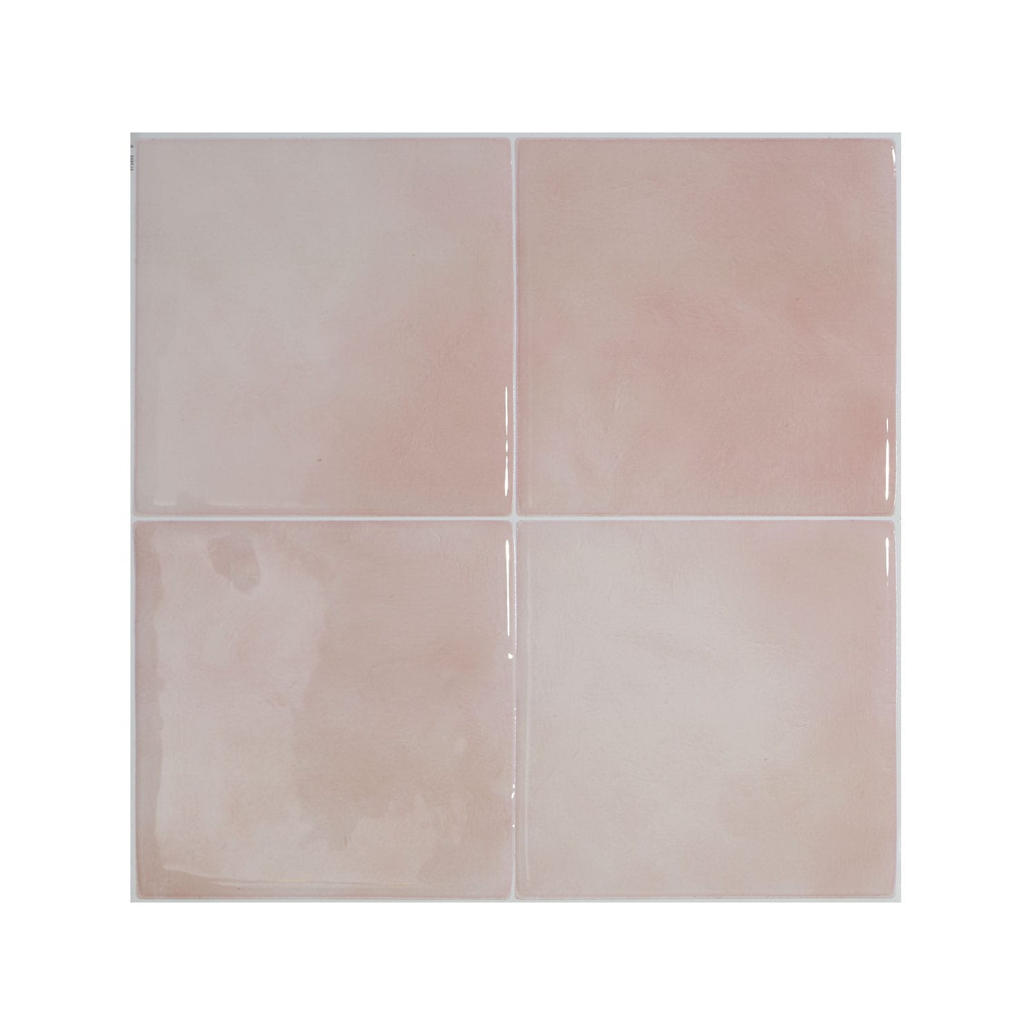 Smart Tiles Zellige Temera Pink 9-in x 9-in Glossy Resin Subway Peel and stick Wall Tile product image