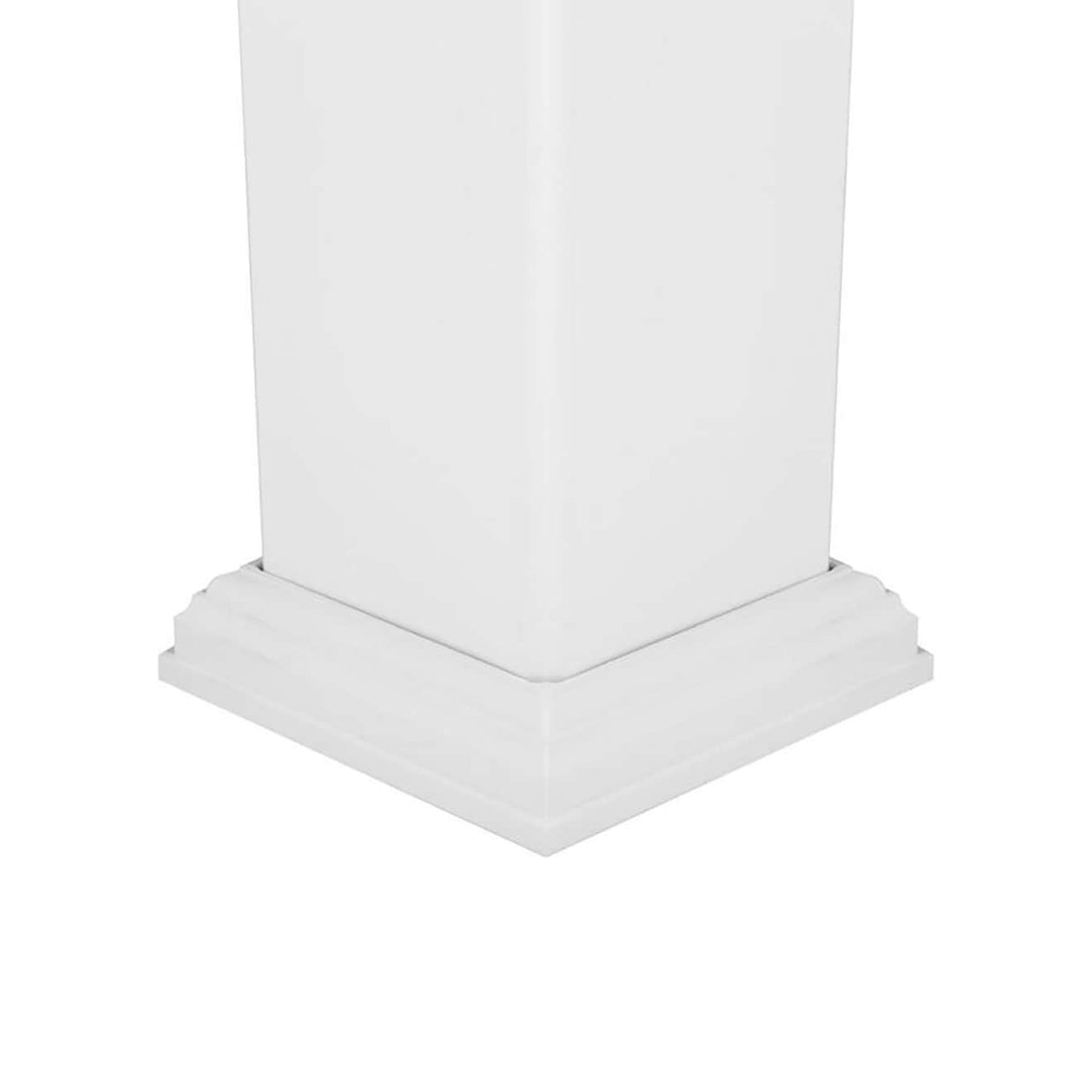 Deckorators 4-in x 4-in White Composite Deck Post Base Trim