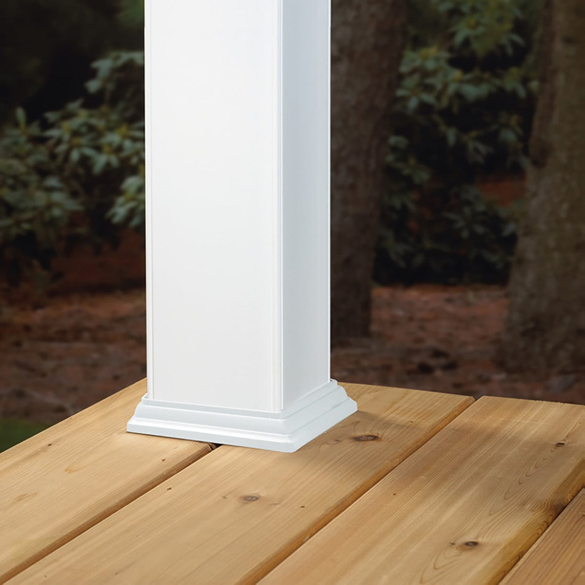 Deckorators 4-in x 4-in x 3-ft White Composite Deck Post Sleeve