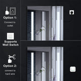 Forclover 24-in x 30-in Lighted LED Fog Free Surface/Recessed Mount Silver Mirrored Soft Close Medicine Cabinet with Outlet