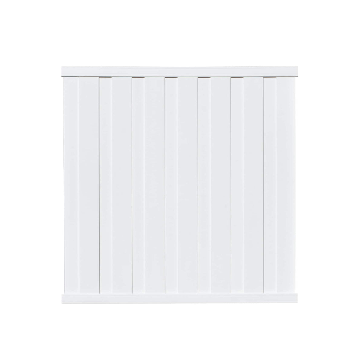 Outdoor Essentials Northport 6-ft H x 6-ft W White Privacy Vinyl Flat-top Fence Panel (Unassembled)