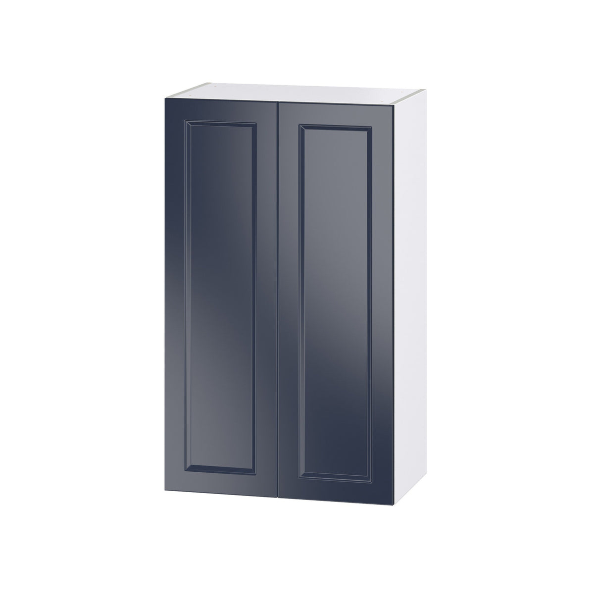 Hugo&Borg Lorette 24-in W x 40-in H x 14-in D Navy Blue Wall Fully Assembled Cabinet (Recessed Panel Shaker Door Style)