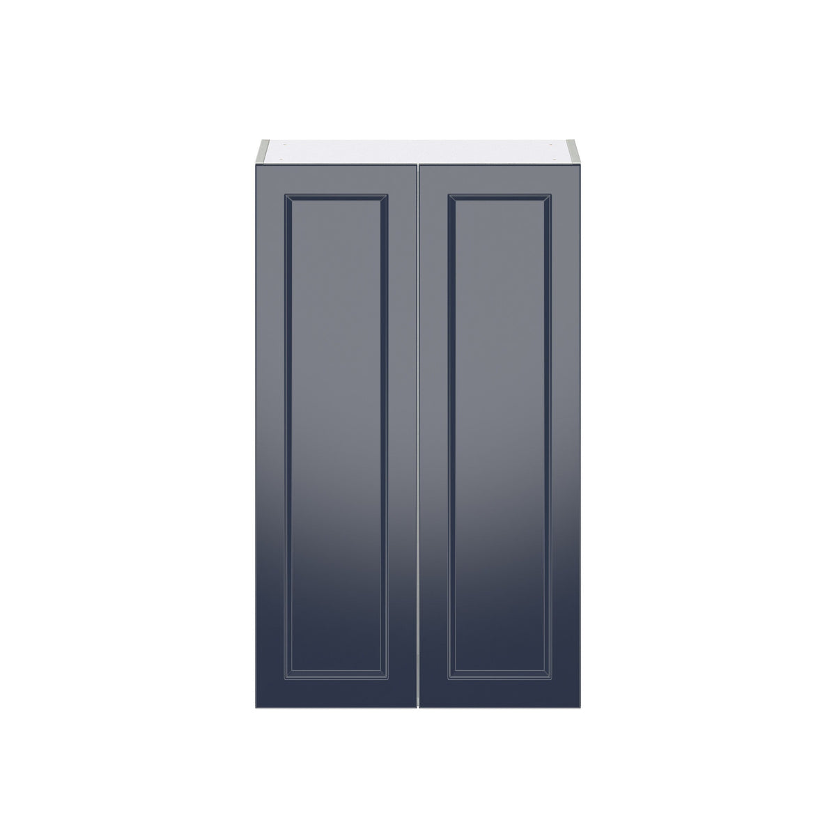 Hugo&Borg Lorette 24-in W x 40-in H x 14-in D Navy Blue Wall Fully Assembled Cabinet (Recessed Panel Shaker Door Style)