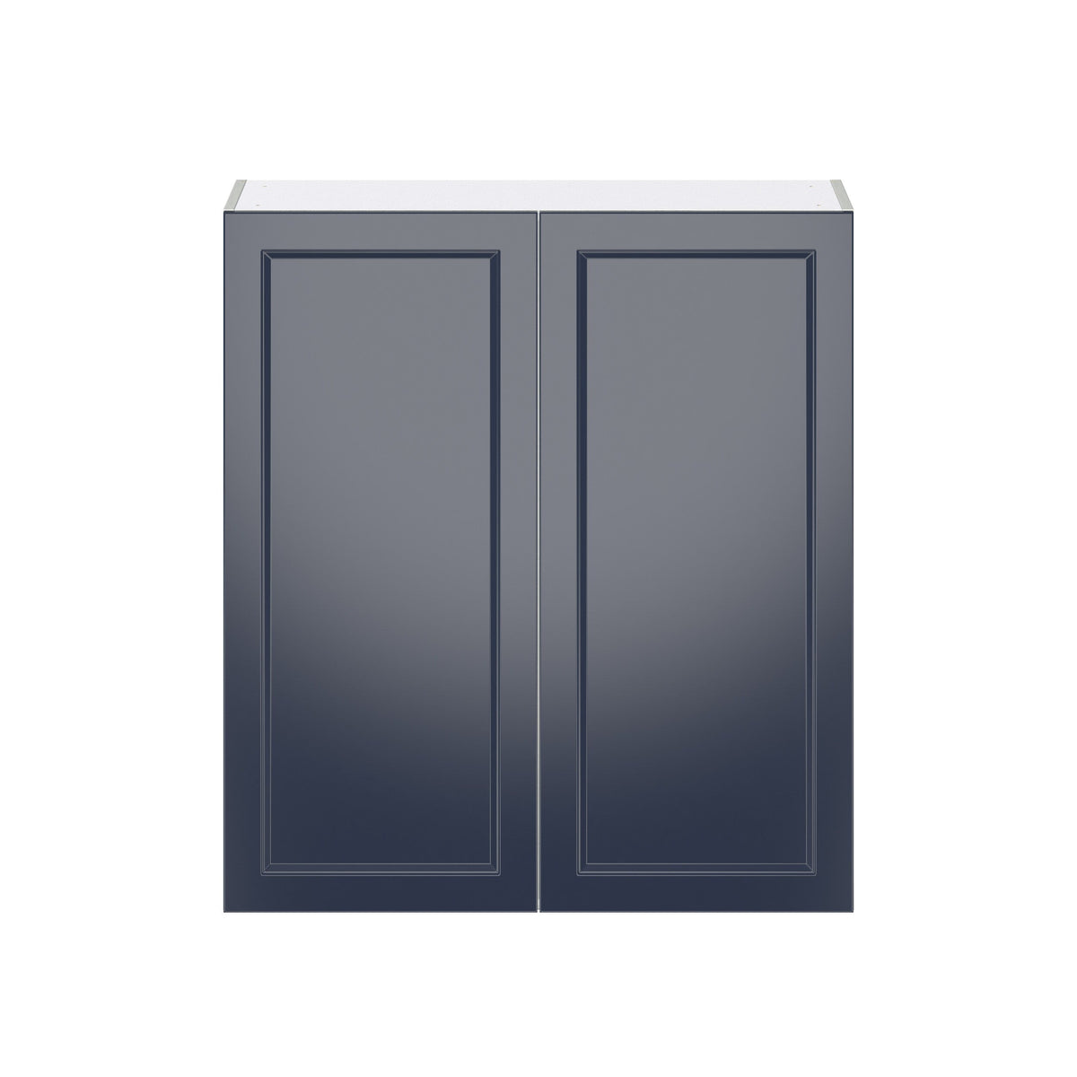 Hugo&Borg Lorette 36-in W x 40-in H x 14-in D Navy Blue Wall Fully Assembled Cabinet (Recessed Panel Shaker Door Style)