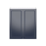 Hugo&Borg Lorette 36-in W x 40-in H x 14-in D Navy Blue Wall Fully Assembled Cabinet (Recessed Panel Shaker Door Style)