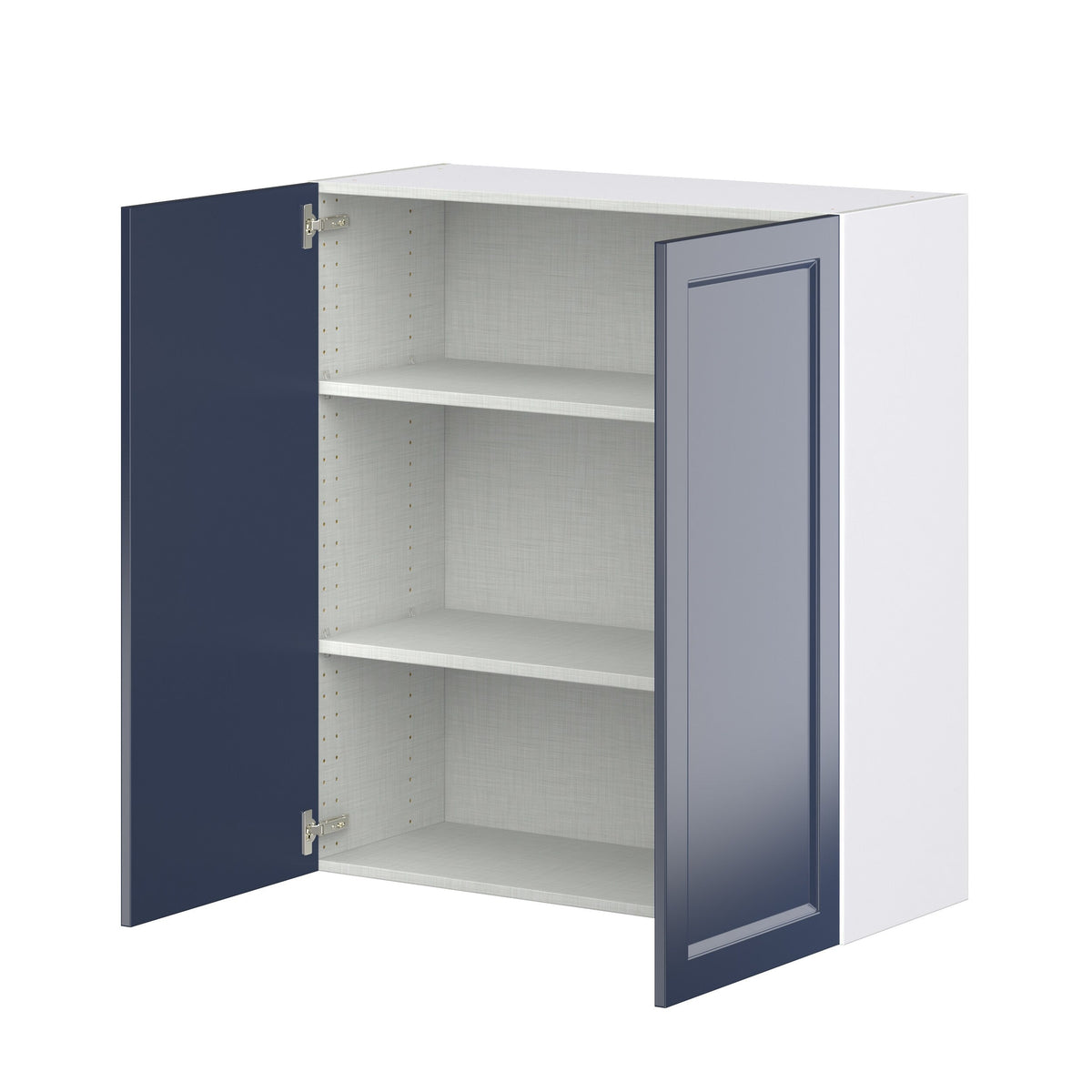 Hugo&Borg Lorette 36-in W x 40-in H x 14-in D Navy Blue Wall Fully Assembled Cabinet (Recessed Panel Shaker Door Style)