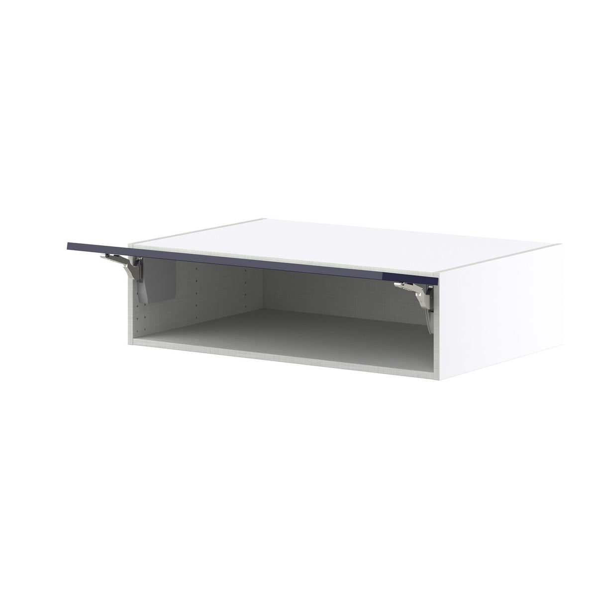 Hugo&Borg Lorette 36-in W x 10-in H x 24-in D Navy Blue Wall Fully Assembled Cabinet (Recessed Panel Shaker Door Style)