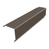 10 ft. 29-Gauge Galvalume GR2 Gable Rake Flashing in Slate - Super Arbor