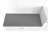 Mondawe Modern 59-in White Wood Hall Tree