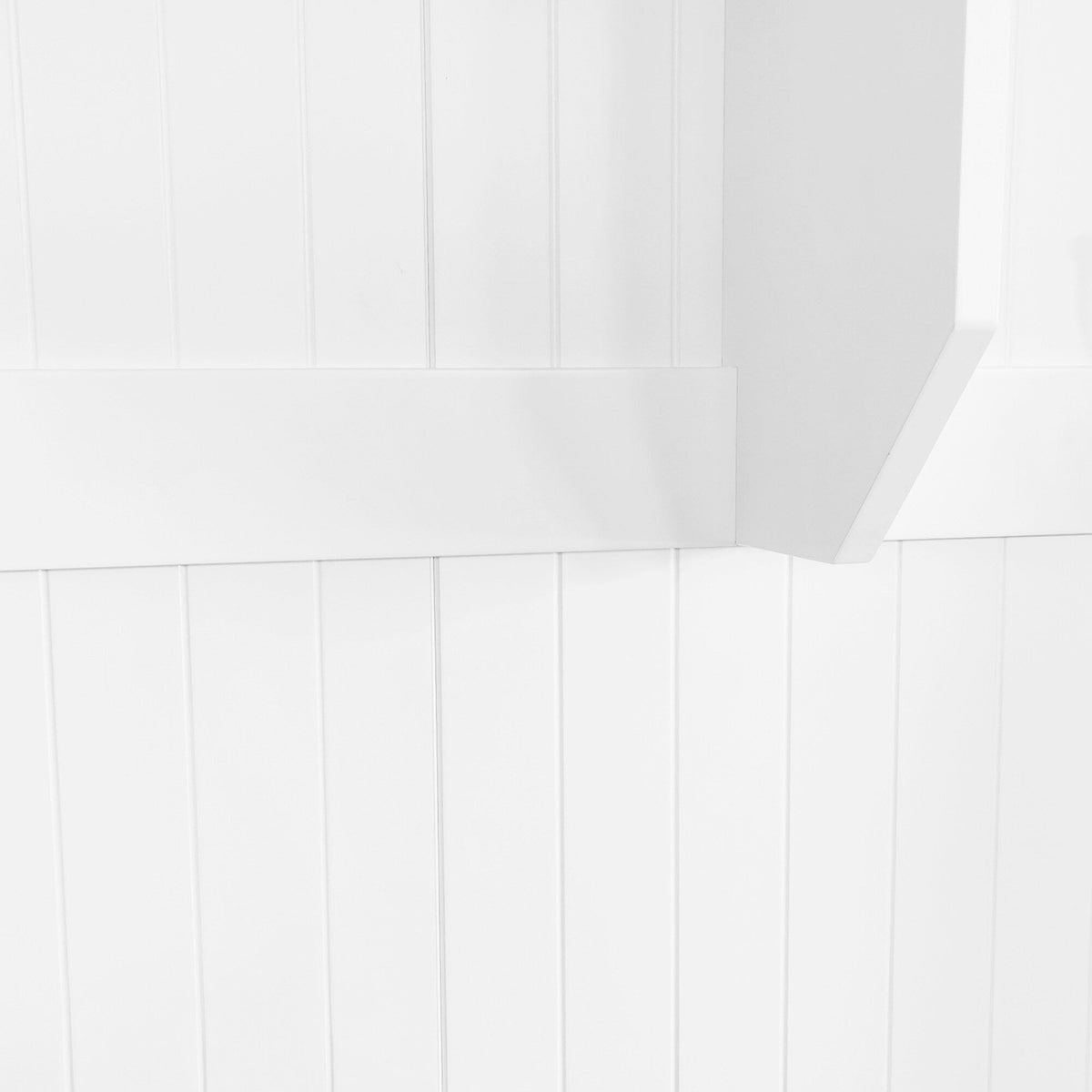 Mondawe Modern 59-in White Wood Hall Tree
