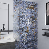 Apollo Tile Carnelian 3 in. x 12 in. Glossy Brown and Blue Glass Subway Wall and Floor Tile (5 sq. ft./case) (20-pack)