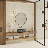 Apollo Tile Aureate Light Beige 9-in x 11-in Natural Porcelain Stone Look Floor and Wall Tile (10.56-sq. ft/ Carton)