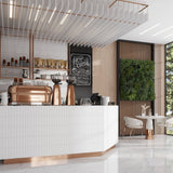 Apollo Tile Arte White 2-in x 8-in Matte Ceramic Brick Look Floor and Wall Tile (5.4-sq. ft/ Carton)