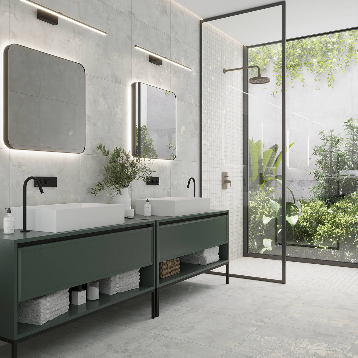 Apollo Tile Aureate White Dove 11-3/4-in x 11-3/4-in Natural Porcelain Uniform Squares Floor and Wall Tile (7.62-sq. ft/ Carton)
