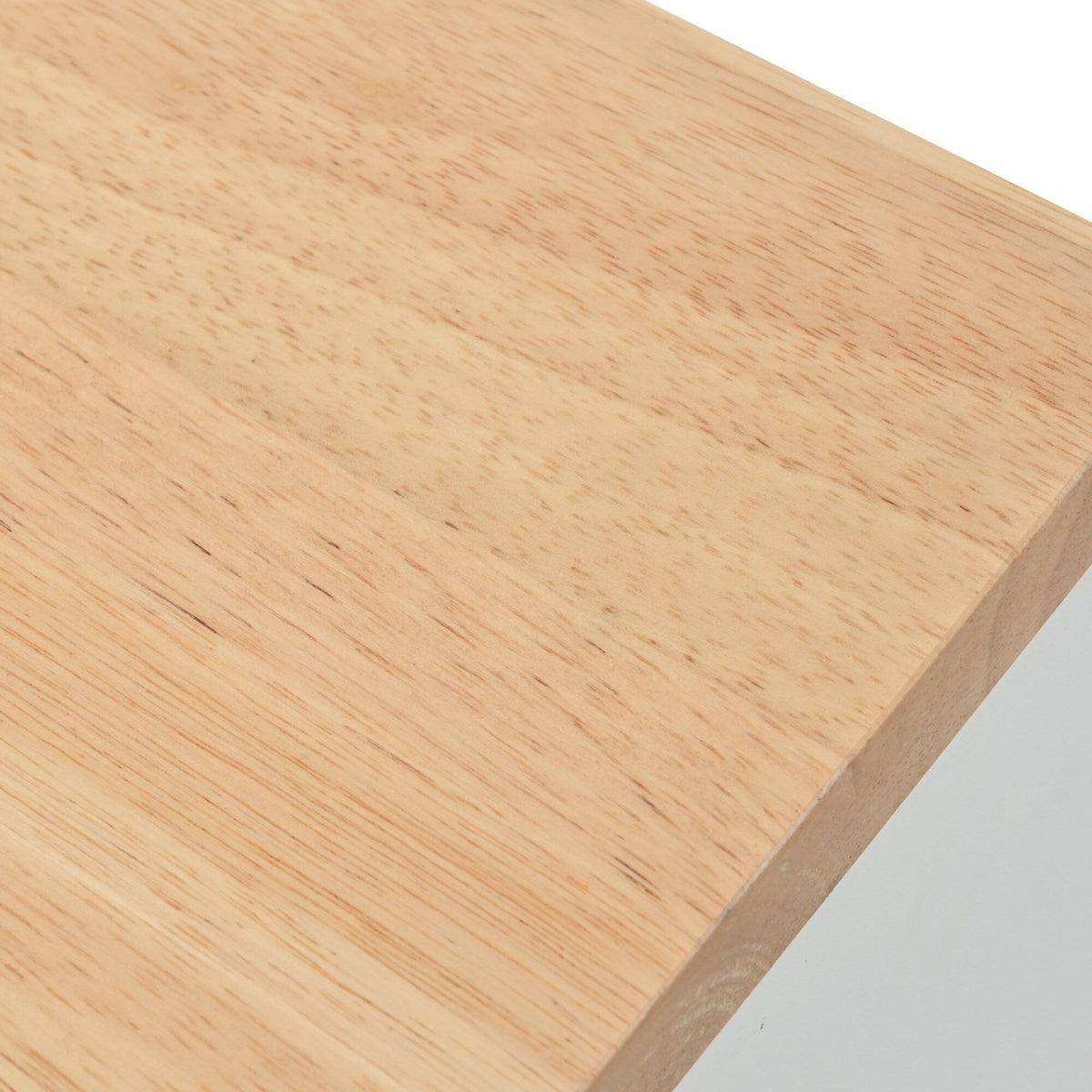 BABOOM White Mdf Base with Wood Top Rolling Kitchen Island (15.75-in x 56.3-in x 38.2-in)