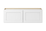 Whalen CLICK-IT Enfield 36-in W x 12-in H x 12-in D Classic White Birch Wall Ready To Assemble Plywood Cabinet (Raised Panel Shaker Door Style)